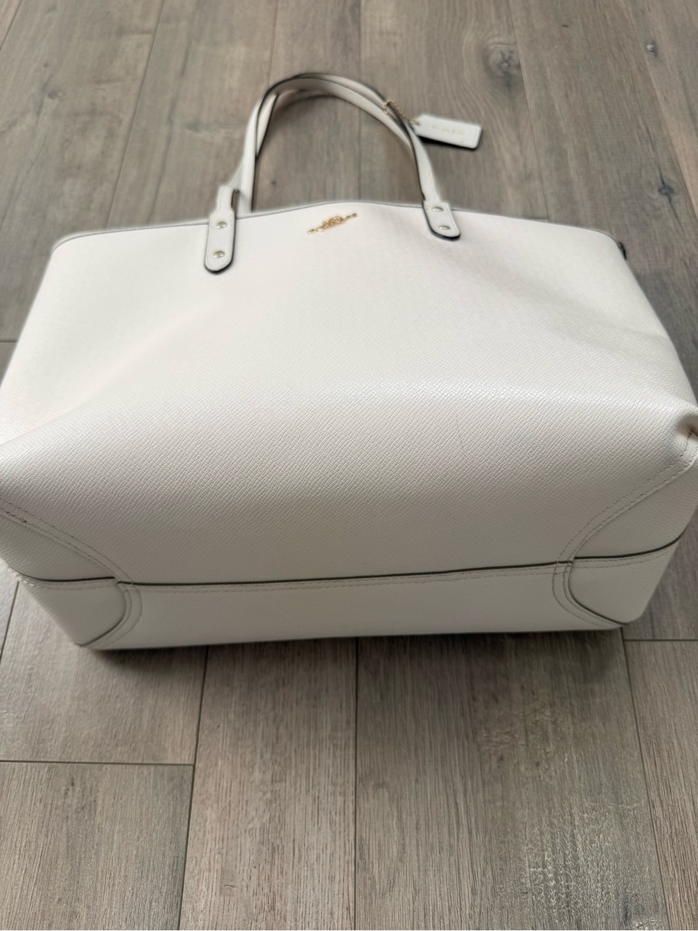 Coach Off-White Reversible Leather Tote Bag - Picture 3 of 9